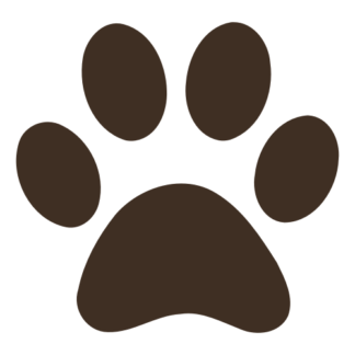Paw Decal (Brown)
